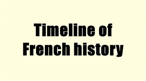 Timeline of French history - YouTube