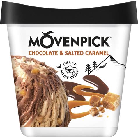 Movenpick Chocolate & Salted Caramel Ice Cream 500ml | Woolworths