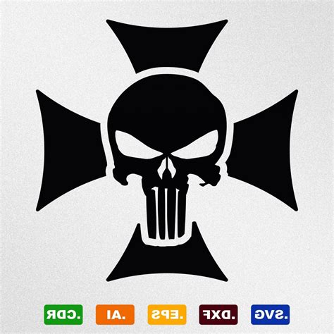 Punisher Skull Logo Vector at Vectorified.com | Collection of Punisher ...