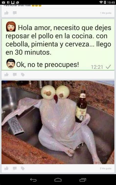 Necesito que dejes reposar el pollo en la cocina | Funny spanish memes, Memes, Funny memes