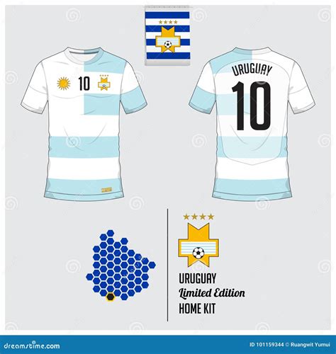 Soccer Jersey or Football Kit, Template for Uruguay National Football ...