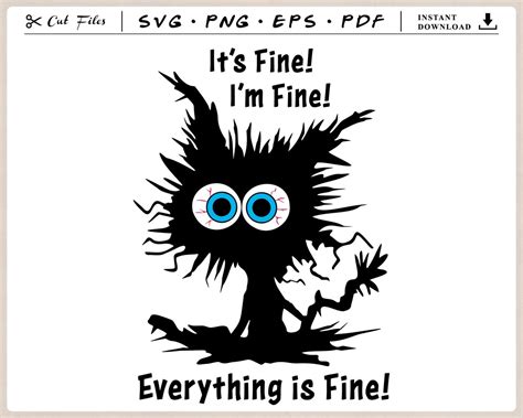 Im Fine Cat Svg Its Fine Im Fine Everything is Fine Svg - Etsy UK