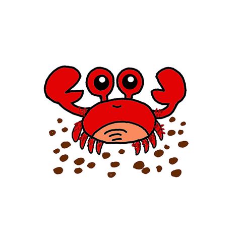 How to Draw a Crab - Step by Step Easy Drawing Guides - Drawing Howtos