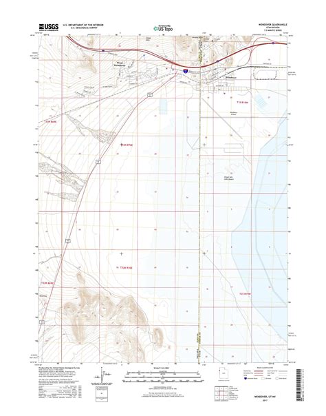 MyTopo Wendover, Utah USGS Quad Topo Map