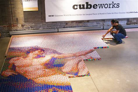 Local Art Studio Prepares to Unveil World's Largest Rubik's Cube Mosaic