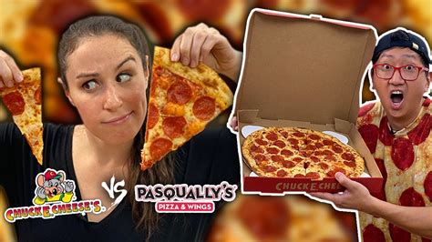 Trying Chuck E Cheese's FAKE PIZZA 🍕on Grubhub Pasqually's - YouTube