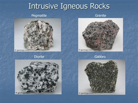 Intrusive Igneous Rock Examples