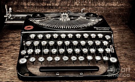 Vintage Remington Typewriter, Old typewriter, Antique Photograph by David Millenheft | Fine Art ...