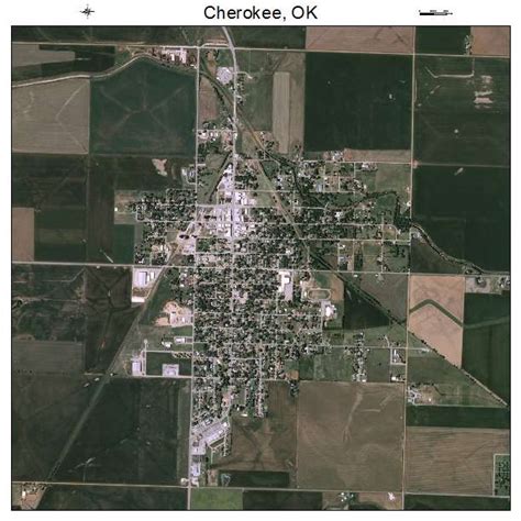 Aerial Photography Map of Cherokee, OK Oklahoma