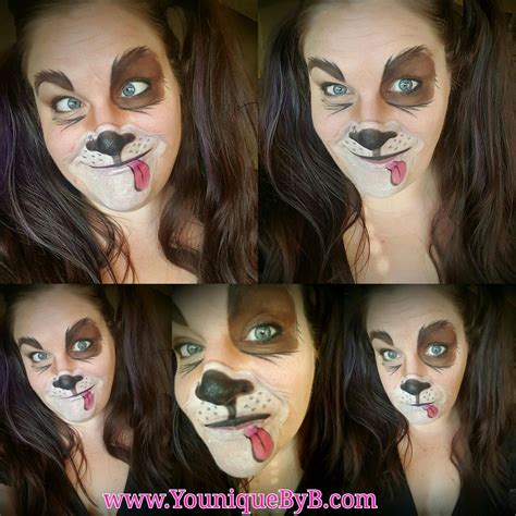 Happy Puppy Dog Makeup Using all Younique Products Halloween Eye Makeup, Halloween Eyes ...