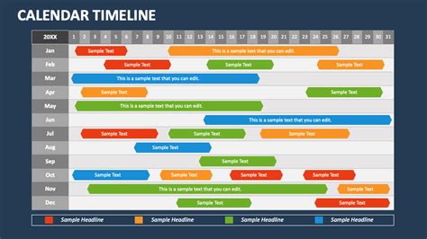 Calendar Timeline PowerPoint Presentation Slides - PPT Template