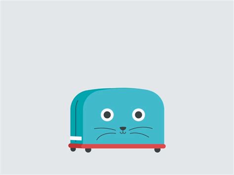 Toaster Cat by Adèle Coulloudon on Dribbble