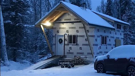 One Man Builds Off Grid Cabin In Alaska - YouTube