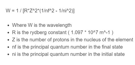 Rydberg Equation Calculator - Calculator Academy
