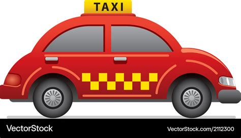 Red taxi icon Royalty Free Vector Image - VectorStock