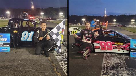 Riley Paul and Milania Shilosky Winners Wednesday at New London-Waterford Speedbowl - Legends Nation