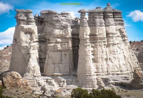 Plaza Blanca or the White Place in Abiquiú, New Mexico, made famous by ...