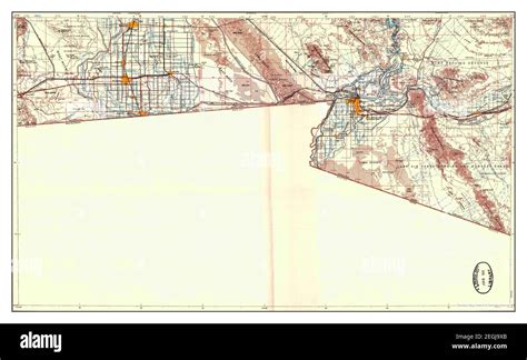 Map of el centro california Cut Out Stock Images & Pictures - Alamy