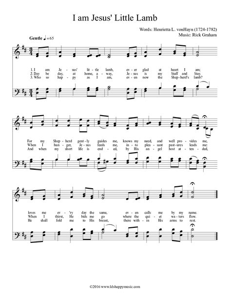 I am Jesus' Little Lamb (by Rick Graham -- SATB)