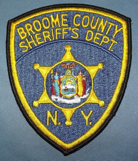 Broome county Sheriff NY | Police patches, Broome county, Badge