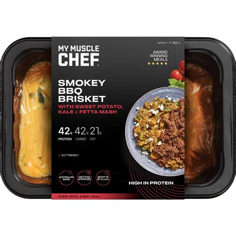 My Muscle Chef Smokey Bbq Brisket & Kale Chilled Meal 360g | Woolworths