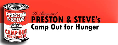 We Supported Preston and Steve’s Camp Out for Hunger. #Philly #WMMR #PrestonandSteve @933 WMMR ...