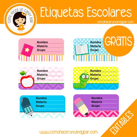 Preceder Nube código plantillas etiquetas escolares gratis Ananiver En ...