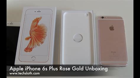 Apple iPhone 6s Plus Rose Gold Unboxing - YouTube