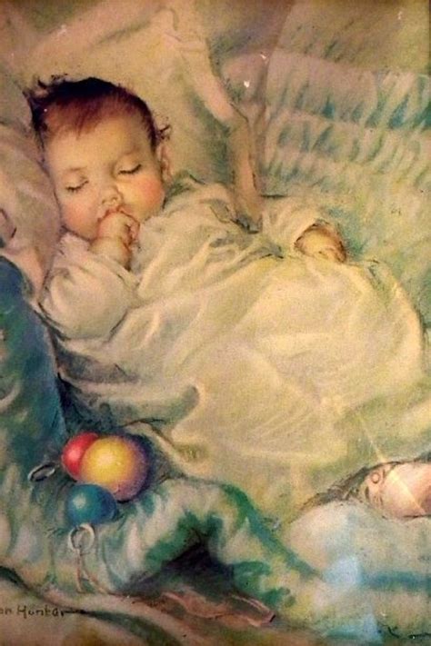 Винтажне картинки ... Sleeping Baby | Vintage baby pictures, Baby art, Baby illustration