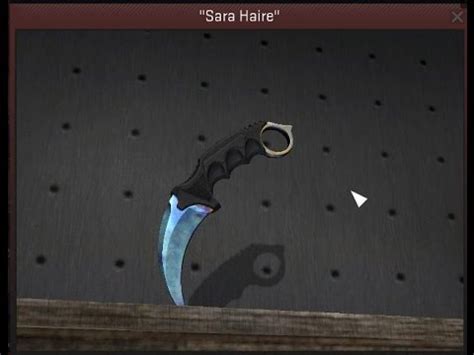 Karambit Knife Blue Gem | About Knives