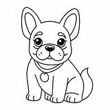 Cute French Bulldog Puppy Coloring Page  Coloring Pagescom sketch template