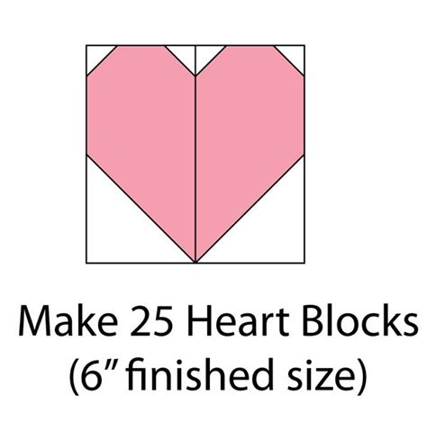 Heart quilt blocks in various sizes – free patterns – Artofit