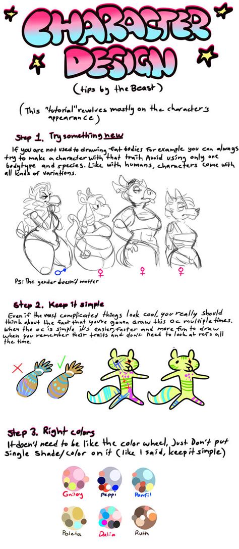 Character Design Tips by BeastOfEuthanasia on DeviantArt