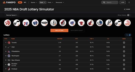 NBA Draft Lottery Simulator | Fanspo