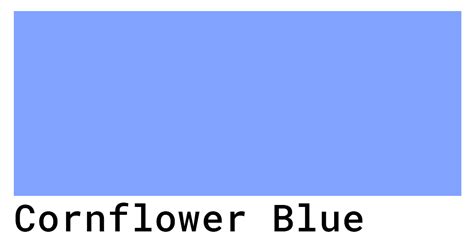 Cornflower Blue Color Chart