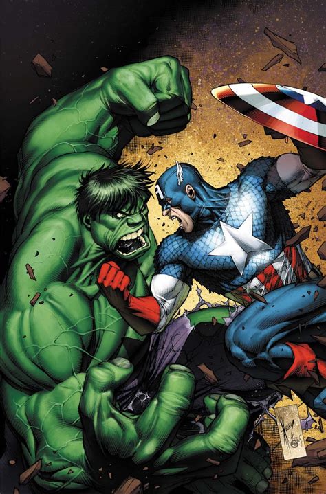 Hulks vs Captain America by Dale Keown | Captain america vs hulk, Hulk ...