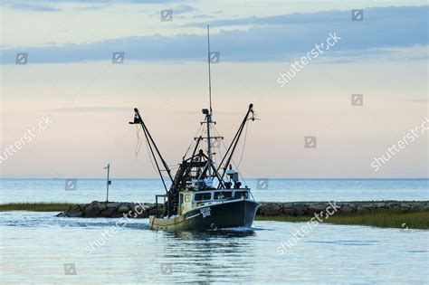 Commercial Quahog Fishing Boat Returns Days Editorial Stock Photo ...