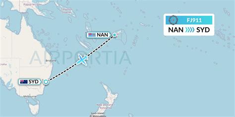 FJ911 Flight Status Fiji Airways: Nadi to Sydney (FJI911)