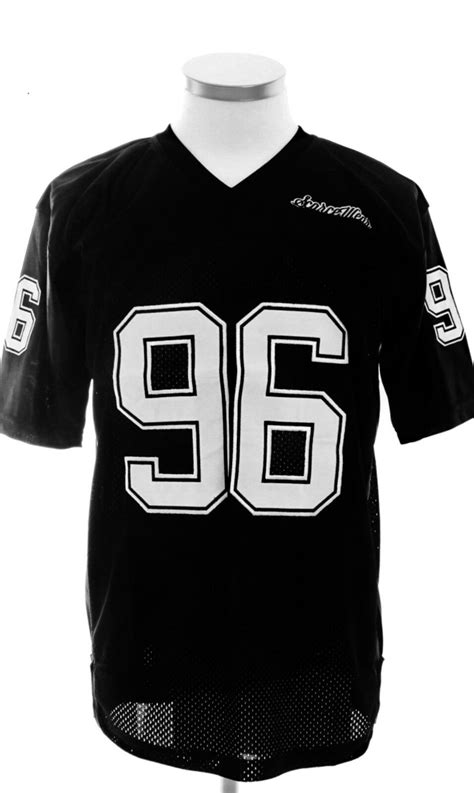 SCARCEWEAR MEN'S AMERICAN FOOTBALL JERSEY BLACK SILKY NFL MESH STITCHED L TO 4XL | eBay