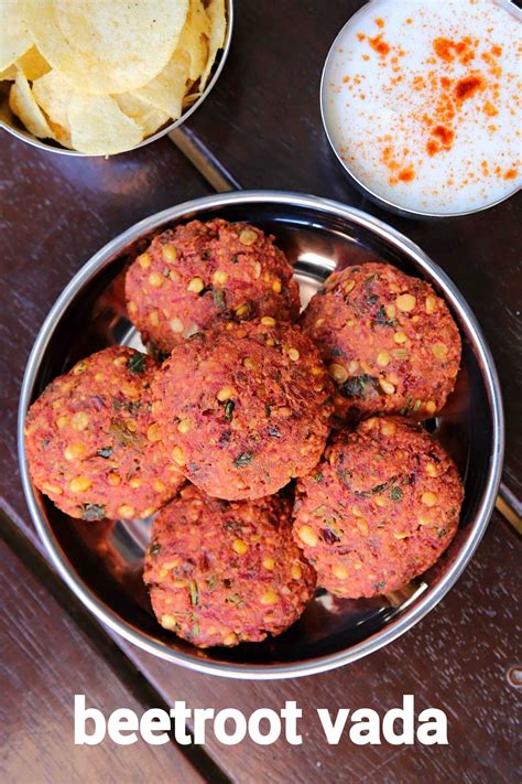 beetroot vadai recipe | beetroot masala vada | beetroot lentil fritters