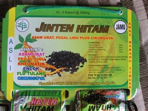 Jual Jamu Jinten Hitam Kapsul Asam Urat