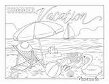 summer vacation coloring Pages Summer At  sketch template