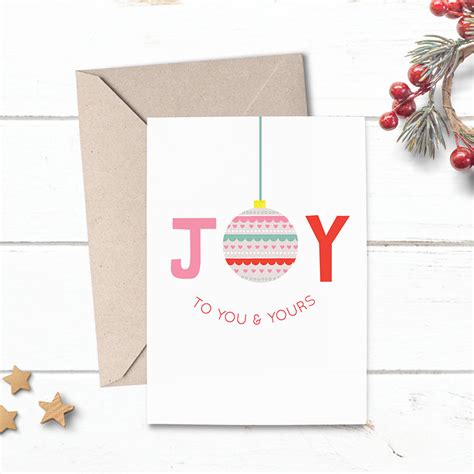 Sending Joy Christmas Card | Shop Irish-Made Christmas Cards | Cuando