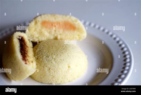 Steamed bakpia or bakpia kukus from Yogyakarta, Indonesia Stock Photo ...