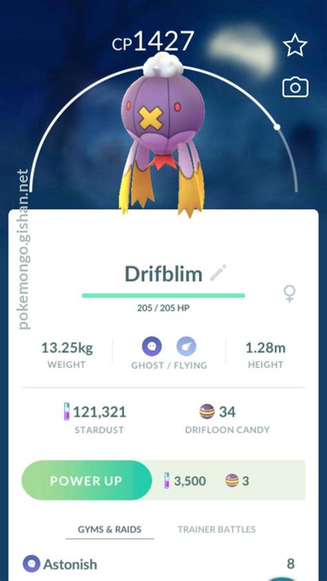 Drifblim - Pokemon Go