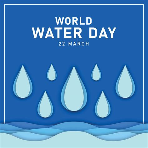 World water day illustration template background 9360588 Vector Art at ...