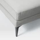 Andes Leather Ottoman | West Elm