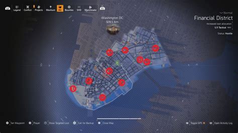 The Division 2: Named Enemy Locations in New York City - Hold to Reset