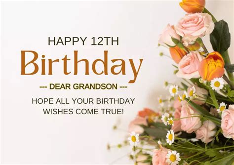 25+ Best Happy 12th Birthday Wishes for Grandson to Send