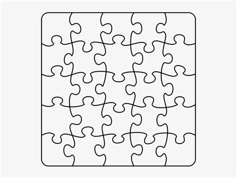 Jigsaw Puzzle Clipart Black And White Free